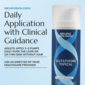Neurobiologix Glutathione Topical Cream, Transdermal L-Glutathione with Vitamin E, B12, B3 & Folate, L-Carnosine, Essential Oils & Antioxidants, Immune & Cellular Wellness Support, 1.7 Oz Pump Bottle
