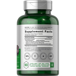 Horbäach Sea Moss Complex Capsules | 120 Count | Complex Formula with Bladderwrack & Burdock Root | Non-Gmo & Gluten Free Supplement