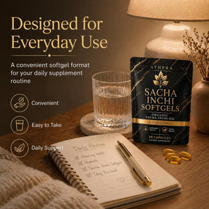 Athera Softgels | Organic Sacha Inchi Oil & Vitamin D3