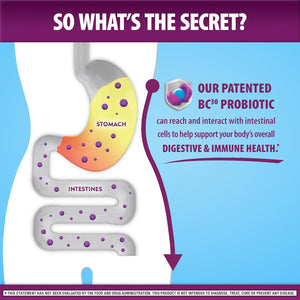 Digestive Advantage Daily Probiotic Gummy for Kids, Multi, Natural Fruit Flavours, 80.0 Count