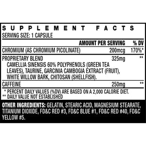 Stacker 3 Metabolizing Fat Burner with Chitosan, Capsules, 100Count Bottle