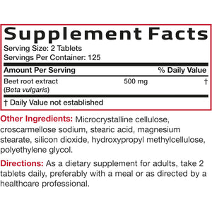 Bronson Beet Root Extra Strength, Non-Gmo, 250 Vegetarian Tablets