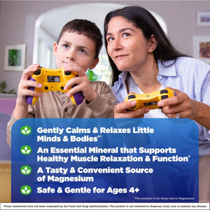Natrol Kids Magnesium Citrate Gummies, Gently Calm and Relax Little Minds and Bodies, plus Support Healthy Muscle Relaxation and Function, 30 Razzilicious Gummies, up to a 30 Day Supply