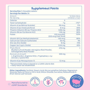 Joyspring Growth Vitamins for Teens & Height Support for Kids - Encourages Stronger Bones & Healthy Natural Growth - Sugar Free - L-Arginine, L-Lysine, Zinc, Vitamin D & K2-30 Servings