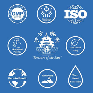 Treasure of the East, Indigo - Qing Dai Capsules (1:1 Herbal Extracts, 100 Capsules)