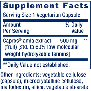 Life Extension Advanced Lipid Control, Amla Extract, Indian Gooseberry, Heart Health, Endothelial Health, Vegetarian, Gluten-Free, 60 Capsules