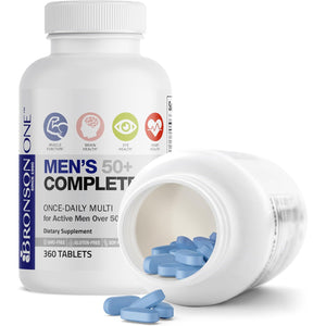 Bronson ONE Daily Mens 50+ Complete Multivitamin Multimineral, 360 Tablets
