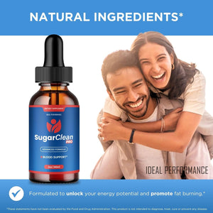 Sugar Clean Pro Drops, Official Sugarclean Pro Advanced Blood Formula Supplement - Maximum Strength, All Natural Healthy Circulation & Stable Levels, Sugarcleanpro Health Support Reviews (1 Pack)