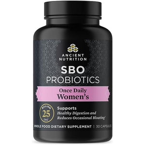 Ancient Nutrition Probiotics for Women, Once Daily Women'S Probiotics 30Ct, Digestive Support and Reduces Occasional Bloating, Made with Chaste Tree Berry and Amla Berry, 25 Billion Cfus*