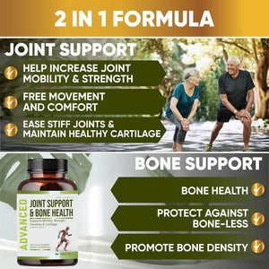 Nutrapro Glucosamine Chondroitin MSM Joint Relief Supplements & Bone Health - for Knee & Joint Relief, Bone Strength, Joint Health, Movement, Flexibility, Strength & Comfort.45 Days Servings