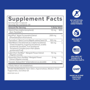 Gundry MD Power Phenols Brain Health Supplement for Cognition, Focus, Motivation, Productivity, and Energy - (30 Servings)
