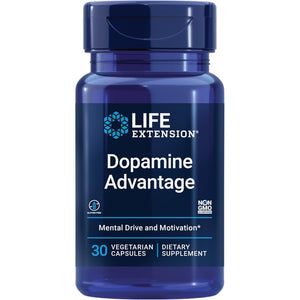Life Extension Dopamine Advantage, Cognitive Health, Mental Sharpness, Motivation, Vitamin B12, Phellodendron Bark Powder, Gluten Free, Non-Gmo, Vegetarian, 30 Capsules