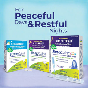 Boiron Sleepcalm on the Go Sleep Aid for Deep, Relaxing, Restful Nighttime Sleep - Melatonin-Free and Non Habit-Forming - 80 Count (Pack of 2)