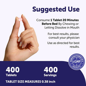 Micro Ingredients Melatonin 20Mg, 400 Tablets | Strawberry Flavor | Fast Dissolve | 100% Drug Free | Vegetarian Friendly | Non-Gmo, No Gluten, Sugar Free
