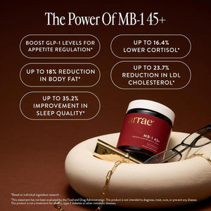 Arrae MB-1 45+, Natural Dietary Supplement, Control Appetite, Increase Energy, Support Healthy Metabolism, 60 Capsules