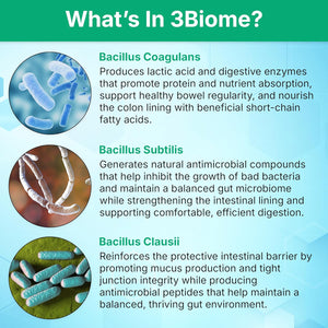 3Biome - Natural Probiotic Supplement - Non-Gmo, Vegan, Gluten-Free