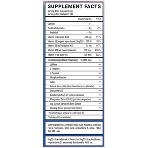Gamer Supps GG Energy - Goof Juice by Moistcr1Tikal (100 Servings) - Keto Friendly Gaming Energy and Nootropic Blend, Sugar Free + Caffeine + Vitamins + Immune Support, Powder Drink