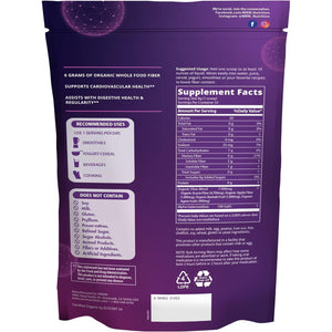 MRM Whole Food Organic Fiber with Enzymes & Prebiotics - Organic High Fiber Powder Supplement for Daily Digestive Support, Soluble & Insoluble Dietary Fiber, Prebiotic Blend, 6 G Fiber - 32 Servings