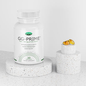 Gg-Prime™ Geranylgeraniol Supplement – 150Mg Gg-Gold® from Annatto – Supports Coq10 Production, Muscle & Bone Health – 30 Softgels