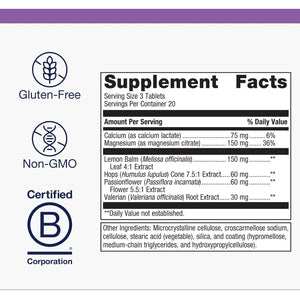 Metagenics Myocalm plus - Muscle Relaxation & Stress Support with Passionflower, Valerian, Lemon Balm, Magnesium & Calcium - Supports Sleep Quality - Non-Gmo, Gluten-Free, Vegetarian - 60 Tablets