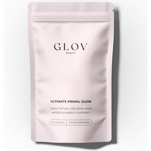 Glov Beauty Ultimate Primal Glow - Grass Fed Beef Organ Supplement for Women, Pasture Raised Liver, Heart, Kidney & Reproductive Beef Organs for Beauty, Energy & Vitality Support, 1Month Supply 60Caps