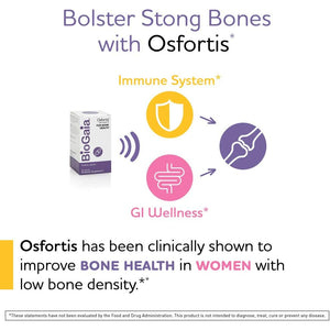 Biogaia Osfortis, Women’S Probiotic for Strong Bones, Immune Balance & GI Wellness, Contains L. Reuteri 6475, 60 Capsules, 1 Pack