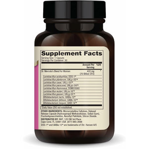Dr. Mercola Complete Probiotics for Women - Supports Gut, Vaginal & Immune Health - Contains Lactobacillus Strains - Non-Gmo, Gluten-Free & Soy-Free - 30 Capsules (30 Servings)