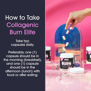 Obvi Burn Elite - Collagen Supplement for Women - Fitness Support - Metabolism Support Supplement - Healthy Mobility - Natural Thermogenic Formula - Gluten-Free - 60 Count (30 Servings)