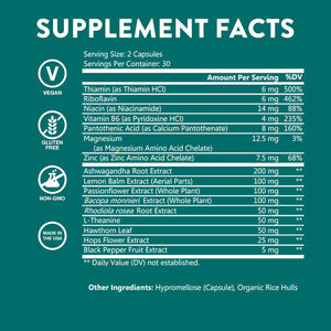Wellpath Zen Stress Relief Supplement + Mood Support | Calm, Stress & Energy Support | Ashwagandha Root, Rhodiola Rosea, L-Theanine, Lemon Balm | Herbal Capsules, 60 Ct