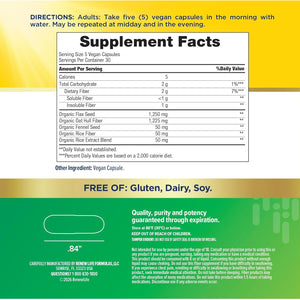 Renew Life Adult Daily Digestive Prebiotic Fiber, 150 Vegetarian Capsules (Package May Vary)