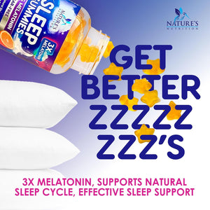 Melatonin Sleep Gummies - Melatonin 6Mg per Serving - Sugar-Free Melatonin Gummy for Adults - Extra Strength Sleeping Gummy Supplement - Supports Restful Sleep - Tasty Orange Flavor - 120 Gummies