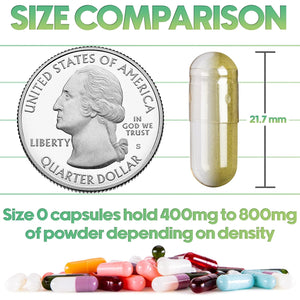 XPRS Nutra Size 0 Clear Empty Gelatin Capsules 100 Count - Kosher and Halal - Pure Gelatin Pill Capsule - DIY Powder Filling - Fillable Gel Caps for Do-It-Yourself Supplements