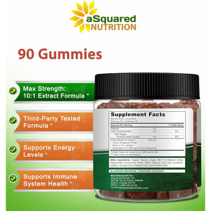 Asquared Nutrition Citrus Bergamot Gummies - Citrus Bergamot Extract Supplement 500Mg per Serving - Pure Gummy Alternative to Capsules & Pills
