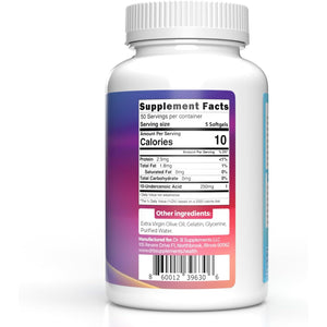 Undecylenic Acid - 250 Mg Formerly SF722 Fatty Acid to Support a Healthy Balance of Gut and Vaginal Flora 250 Softgel Capsule - 50 Servings