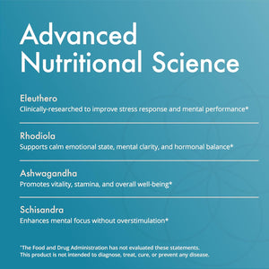Natura Health Products Vital Adapt Supplement - Daily Nourishing Adaptogenic Tonic for Endocrine Function Support - Featuring Rhodiola, Ashwagandha, Cordyceps, Reishi (60 Capsules)