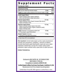 New Chapter Zinc Supplement, Fermented Zinc Complex, ONE Daily for Immune Support + Skin Health, Mineral-Balancing Formula Rich in Copper, Easy to Swallow & Digest, 60 Count (2 Month Supply)