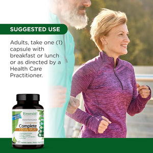 EMERALD LABS Complete 1-Daily Multi - Complete Multivitamin for Men & Women with Vitamin C, Methylated Folate, Whole-Food Blend & More for Immune Support, Bone Health & More* - 60 Vegetable Capsules