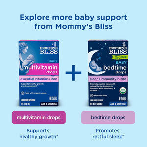 Mommy'S Bliss Baby Probiotic Drops Everyday - Gas, Constipation, Colic Symptom Relief - Newborns & up - Natural, Flavorless, 0.34 Fl Oz