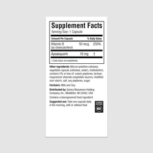 Prevagen Regular Strength - 30 Capsules (1 Month Supply) | Formulated for Your Brain | 10Mg of Apoaequorin plus Vitamin D3 with 7-Day Pill Minder