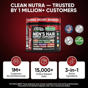 Hair Growth Supplement for Men | Biotin Hair Vitamins Collagen Pumpkin Seed Saw Palmetto Iron Ginseng Bamboo Silica Rosemary Peppermint Keratin Selenium Iodine Flaxseed Horsetail Vitamin a C D3 E B12