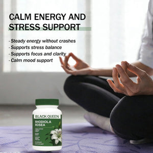 Black Queen Rhodiola Rosea Capsules 500Mg - 60 Capsules