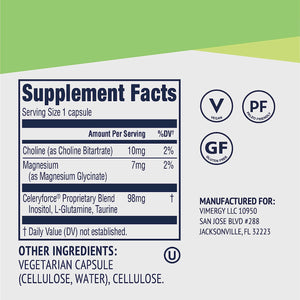 Vimergy Celeryforce – Nutrients and Amino Acids – Supports Your Wellness Routine* – Kosher, Vegan & Gluten-Free – 60 Capsules