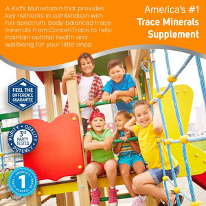 Trace Minerals Kid'S Multi - Whole Body Health Supplement for Children - Easy-To-Drink Liquid Supplement with Essential Nutrients - Immune & Bone Health Support - Citrus Punch, 8 Fl Oz (48 Servings)