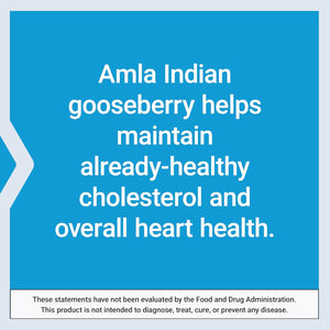 Life Extension Advanced Lipid Control, Amla Extract, Indian Gooseberry, Heart Health, Endothelial Health, Vegetarian, Gluten-Free, 60 Capsules