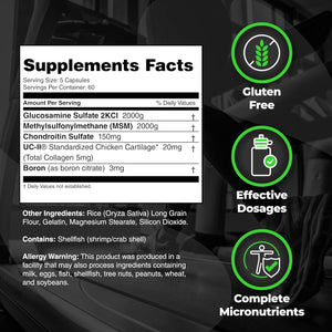 Species Nutrition Arthrolyze Joint Repair Supplement, Fortified with UC-II Collagen, MSM, Glucosamine, Chondroitin, High Potency Connective Tissue & Joint Support (300 Capsules)