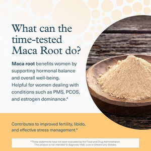 Youtheory Women'S Maca Root - Vegan Energy & Menopause Support Supplement with Peruvian Ginseng* - Premium Supplement for Women - Dairy, Soy & Gluten Free - 120 Vegetarian Capsules