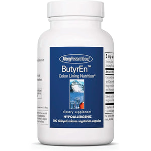 ARG Butyren Colon Lining Nutrition - Supports Gut and Colon Health - Digestive Support - Delivers 200 Mg - Vegetarian & Hypoallergenic - 100 Servings - 100 Delayed-Release Capsules
