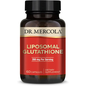 Dr. Mercola Liposomal Glutathione - 350 Mg per Serving - Supports Energy Production - High Absorption - Non-Gmo, Gluten-Free & Soy-Free - 60 Capsules (30 Servings)