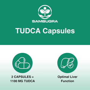 Sambugra TUDCA Liver Supplements 1100Mg, 3Rd Party Tested Ultra Strength Bile Salt TUDCA Supplement, Liver Support for Detox Cleanse and Repair, 60 Capsules