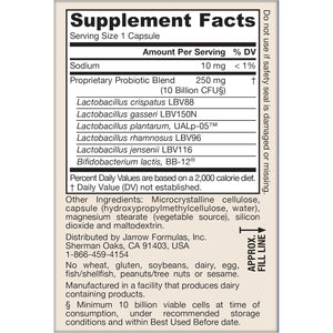 Jarrow Formulas Fem-Dophilus Advanced Vaginal & Digestive Probiotics 10 Billion CFU with 6 Science Backed Strains, for Vaginal, Urinary Tract, Digestive & Immune Support, 30 Capsules, Shelf-Stable